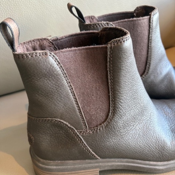 UGG Australia sz US 10 (UK 8, EU 41) Women's premium leather Chelsea boots brown - Picture 11 of 16